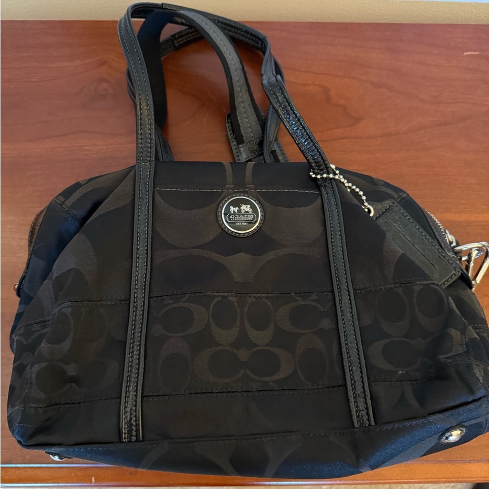 Coach Black Signature Purse
